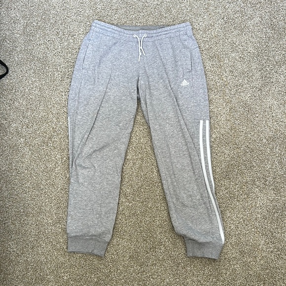 adidas Pants - Adidas gray sweatpants